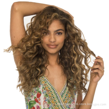 Wholesale Price Ocean Wave 24inches Hawaii Curls Pink Ombre Crochet Hair Braids Afro Curly Synthetic Braiding Hair Extensions